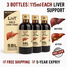 SBL Liv-T Syrup 115ml x3 | Liver & Digestion Support | Free Ship | 5 Yr Exp