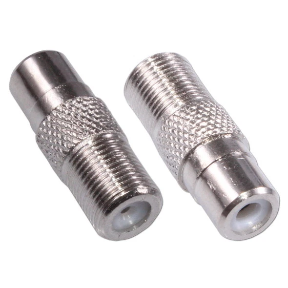 F femelle vers RCA femelle Adaptateur Phono Prise Connecteur Coaxial Câble TV - Photo 1/1