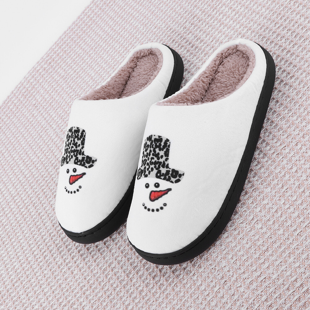 APL Pantofole Pupazzo di Neve Natalizie Comode Carine Pelose per Camera da Letto Interno