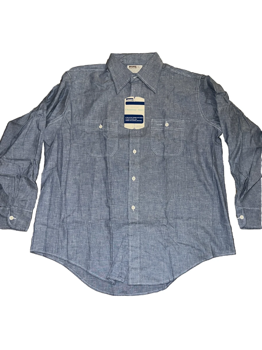 Long Sleeve Chambray Vintage Casual Shirts for Men for sale Long Sleeve Chambray Vintage Casual Shirts for Men for sale