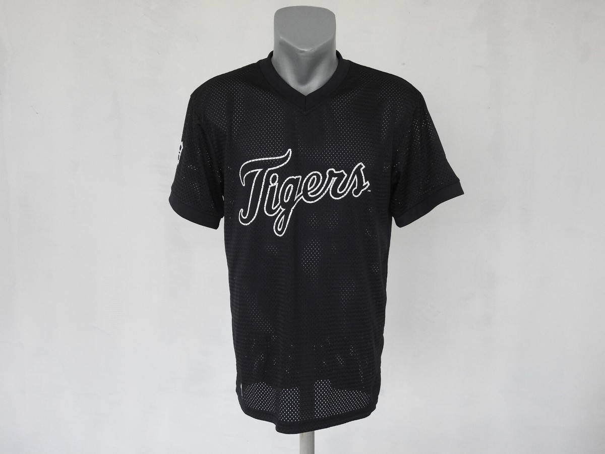 Detroit Tigers Jersey Mesh Navy Blue Shirt New Era Size M Baseball