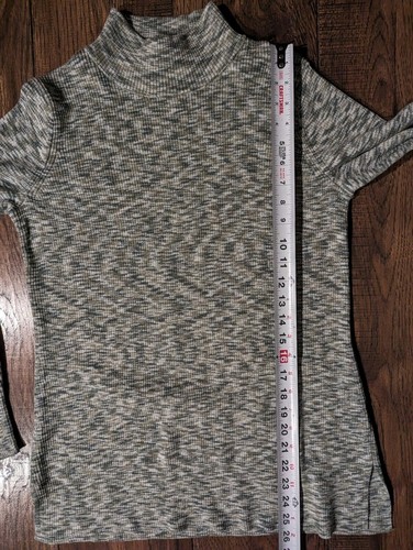 Market & Spruce Women's Heathered Green & Gray Mock Turtleneck Size L NWOT! - Picture 11 of 17
