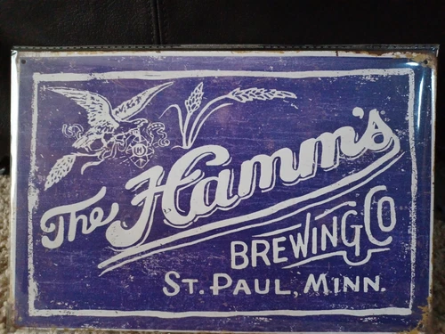 Hamms Beer Metal Sign St. Paul, Mn.New SEALED! Has Vintage Look!