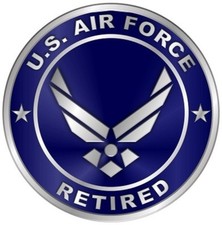 US Air Force Retired Car Wall Window Vinyl Decal Sticker Military