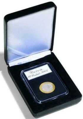 Lighthouse Nobile Slab coin box Black Leatherette PCGS NGC display case