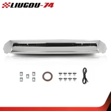 Fit For 14-2021 Toyota Tundra Silver Front Upper Hood Bulge Molding Grille Trim