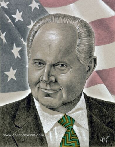 PRICE REDUCED! Rush Limbaugh Tribute Portrait, now with FREE SHIPPING!