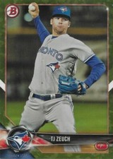 2018 Bowman Prospect Camo TJ Zeuch #BP56 Baseball DNA Games