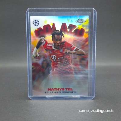 Topps Chrome UCC 2022/23 Mathys Tel FC Bayern München Golazo