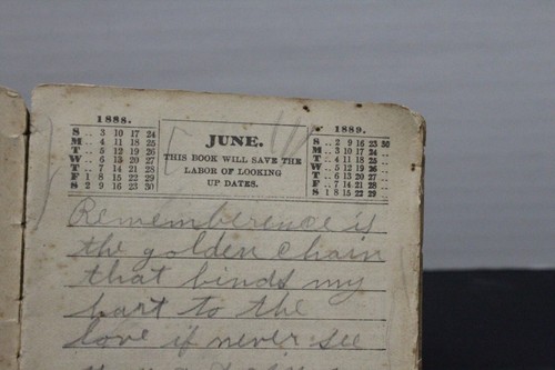 2 Vintage Memo Books with Writing Inside - Picture 6 of 8