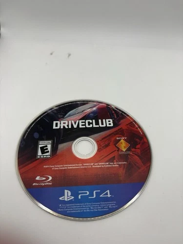 Driveclub Playstation 4 - Disc Only Tested