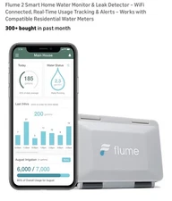  Flume 2 Smart Home Water Monitor & Water Leak Detector