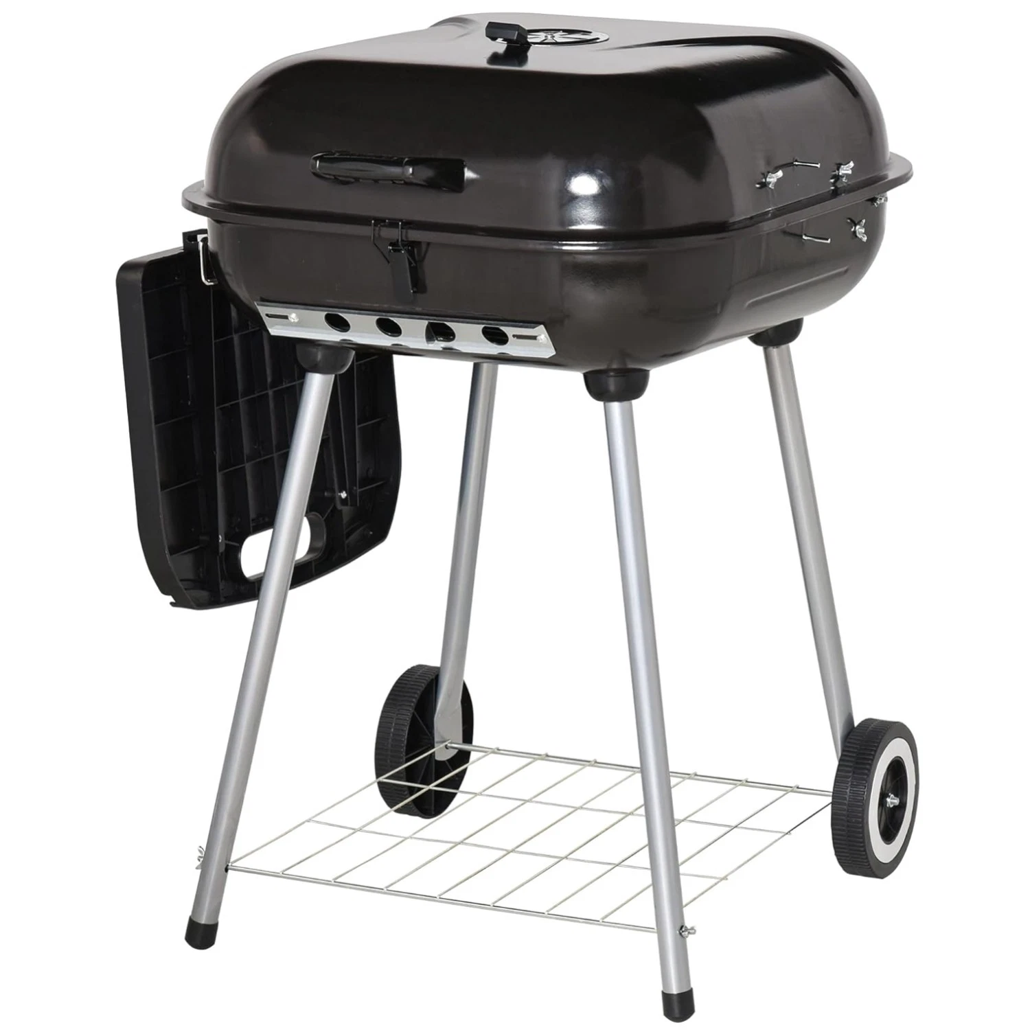 Portable Charcoal BBQ Grill with Foldable Side Shelf
Opens in a new window or tab