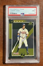 1998 Zenith🏔️Chipper Jones🌟 Z-Team GOLD🥇PSA 9🧨MINT💎SUPER RARE🔥1:175