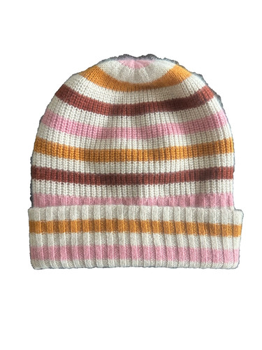EVERLANE Beanie Hat Cashmere Wool Striped