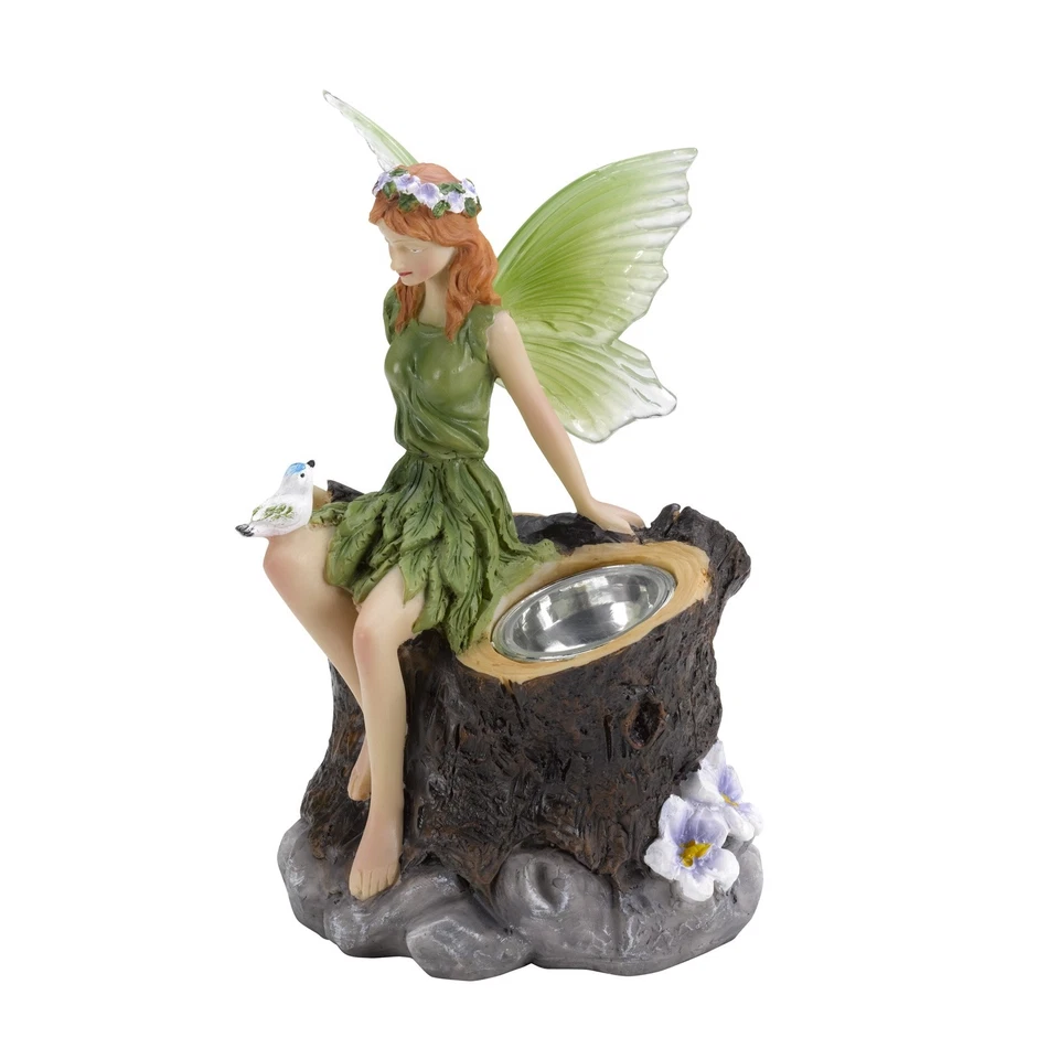 3x Solar Fairy Lights Garden Ornaments Pixie LED Spotlights Nymph Figures Decor - Image 4 of 4