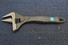 DURATECH 10-Inch Adjustable Wrench, Wide Jaw Opening Black Oxide Finish Plumbing