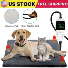 Electric Pet Heating Pad Warmer Heater Bed Heated Mat Dog Cat Blanket Waterproof