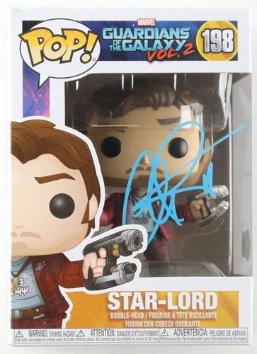 Chris Pratt Signed Guardians of the Galaxy Vol. 2 #198 Star-Lord Funko Pop!