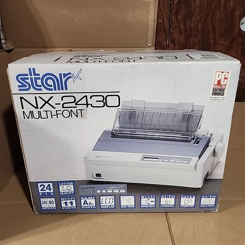 Star NX-2430 Multi-Font Matrix Printer ( With Original Packaging ) Tested  