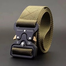 MEN Casual Military Tactical Army Adjustable Quick Release Belts Pants Waistband