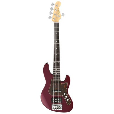 E-Bass FGN J-Standard Mighty Jazz Azuki Metallic 5 String E Bass Bassgitarre