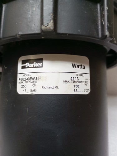 Parker R119-08J/M2 WITH L606-08W/M8 Lubricator - Picture 3 of 9