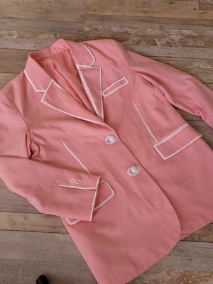 Recycling einer Damen Jacke, permanentes Acrylmuster Handarbeit.M. Unikat