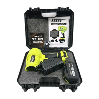 #ad Seese Pro Ultra Light Cordless Handheld Leaf Blower W 3ah Battery Charger $59.95