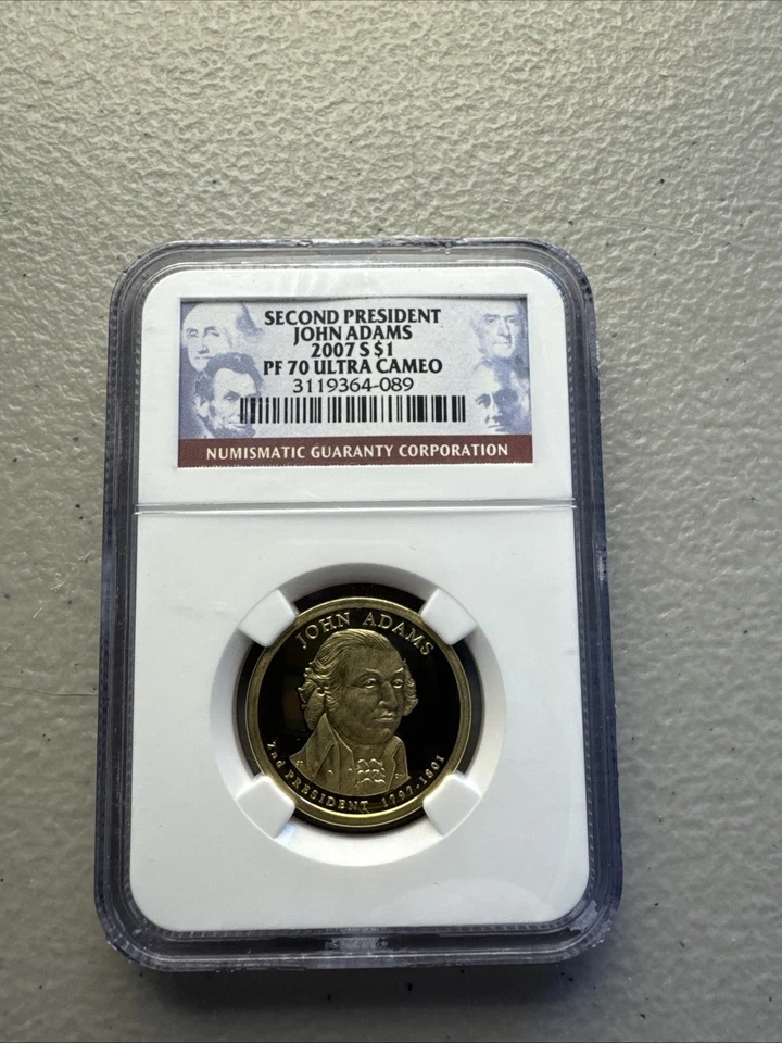 2007 Proof Presidential Dollar 4-Coin Set NGC PF 70 Ultra Cameo - Image 3 of 4