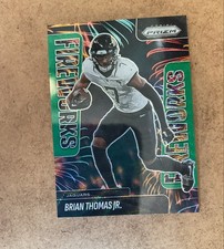 2025 Panini Prizm - Fireworks Brian Thomas Jr. #14 Green Wave Prizm