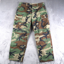 Vintage 90s US Military BDU Pants Mens 35x28 Camo Cargo Ripstop