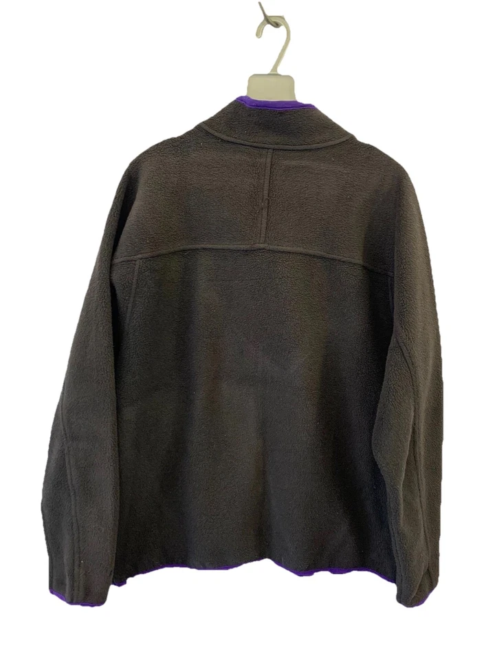 Vintage EMS Eastern Mountain Sports Polartec Fleece Jacket Gray Purple Trim M#30 - Image 2 of 4