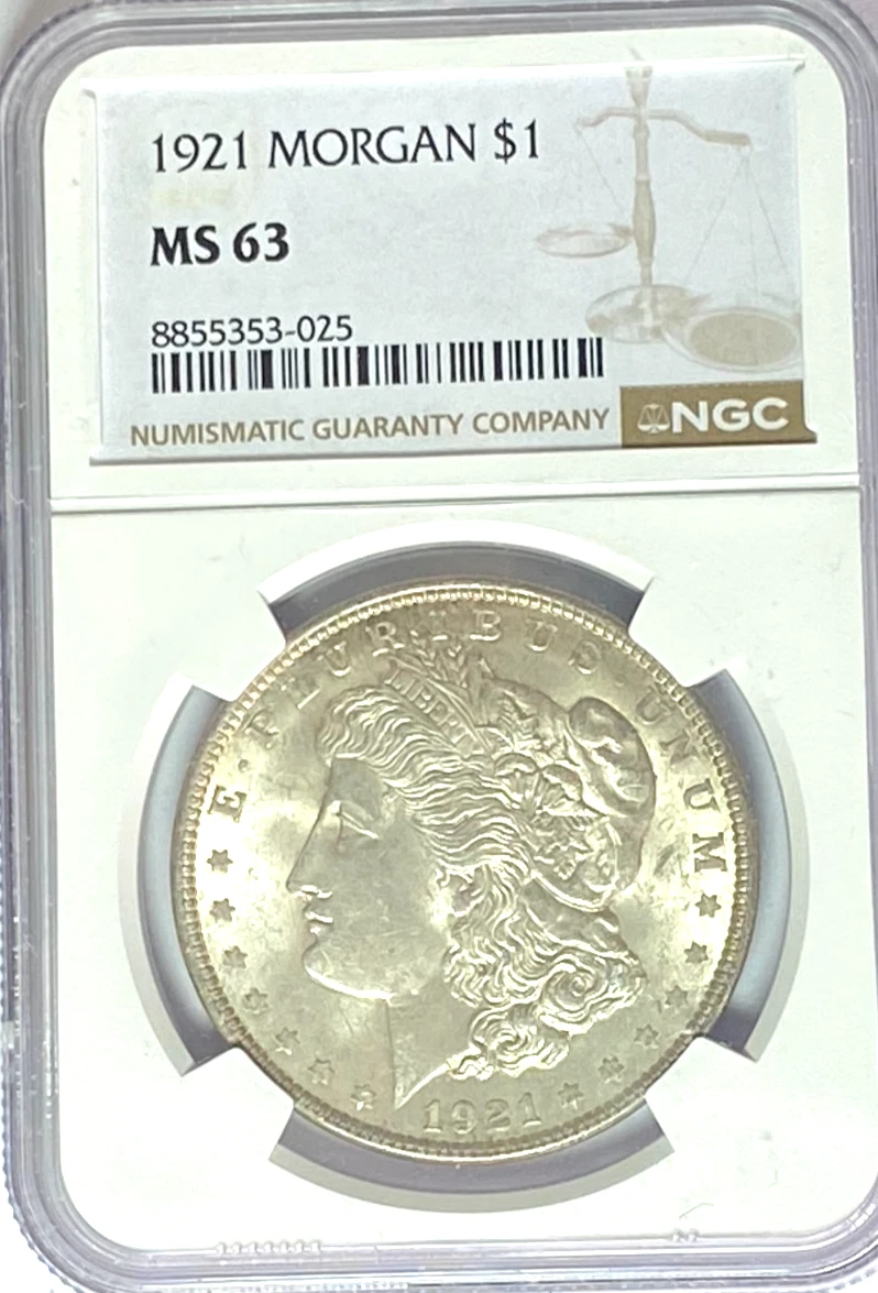 MS 63 Graded 1921 Year Morgan US Dollars (1878-1921) for sale | eBay