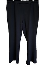 Isaac Mizrahi Live Large Petite Black Sublime Stretch Bootcut Pants