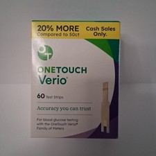 OneTouch Verio Glucose Blood Test Strips 60 Ct