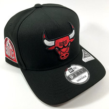 New Era Chicago Bulls Exclusive Black Red 9FIFTY A-Frame Snapback Hat Cap