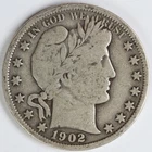 VG/F 1902 Barber Half Dollar