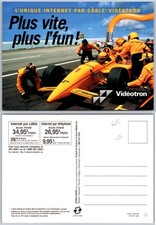 Continental Videotron Race Car Postcard