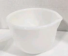 Vintage Glasbake For Sunbeam White Milk Glass Small Mixing Bowl with Spout 20CJ