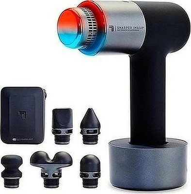 Sharper Image Powerboost Pro+ Deep Tissue Percussion Massage Gun, Hot #R017