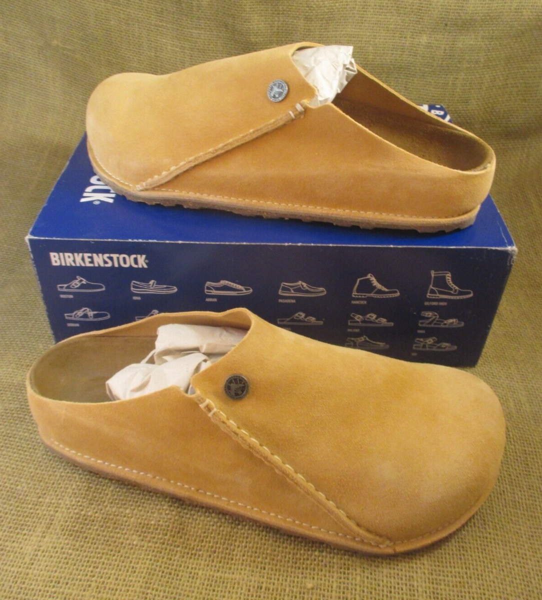 Birkenstock Zermatt Premium Suede Slipper Shoes Mules, Clay, M 10