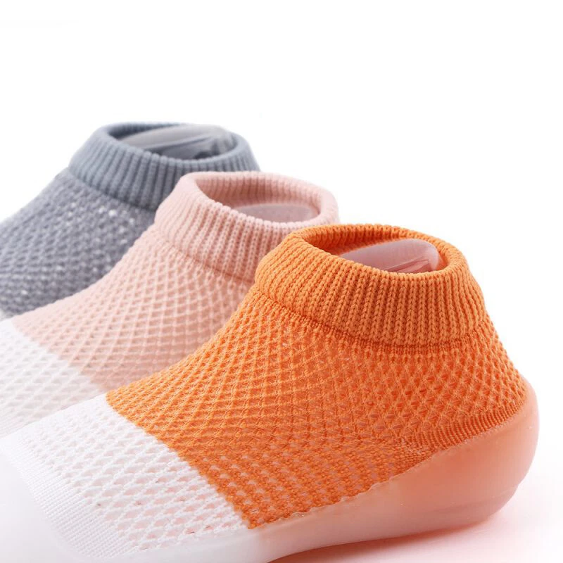 Bebé Niños Pequeños Niñas Niños Calcetín Infantil Exterior Antideslizante Suave Suela de Goma Zapatos EE. UU. Foto 3 de 4
