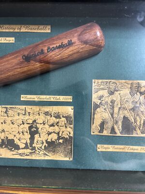 The History of Baseball Large Display Case shadow box framed