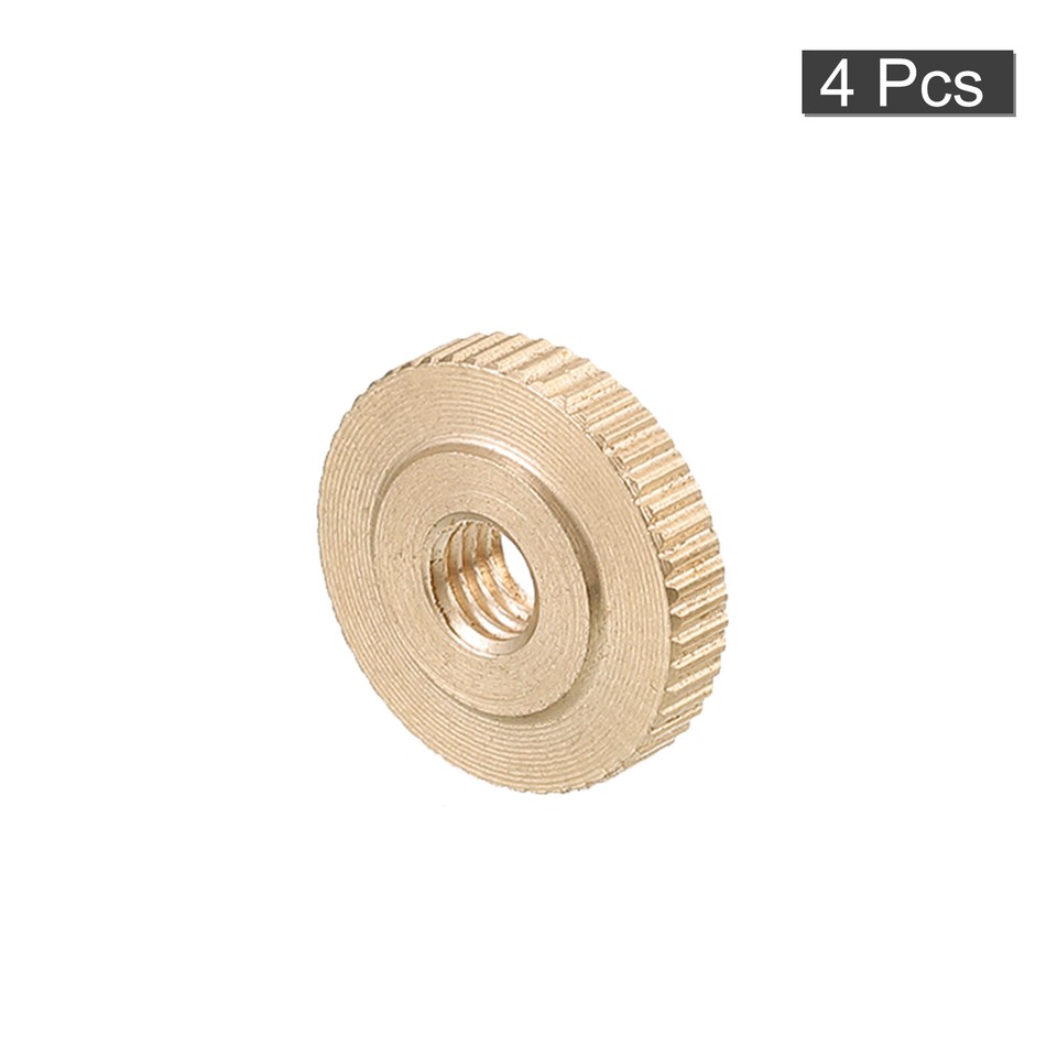 Lot De 4 écrous Moletés UNC 5/8-27 Double Verrouillage - Pour Pied Micro, Trépied Photo - 23x4mm Noir