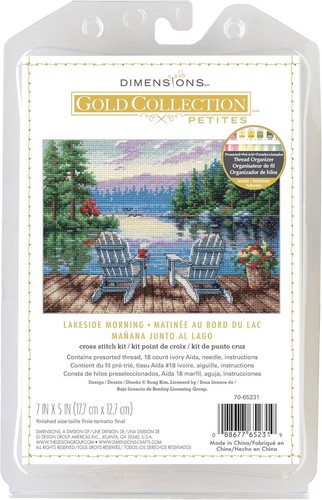 Cross Stitch Kit ~ Dimensions Gold Collection Petites Lakeside Morning #70-65231 - Picture 3 of 8