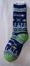 Seattle Seahawks Socks Large Size 10  to 13 Super Fan