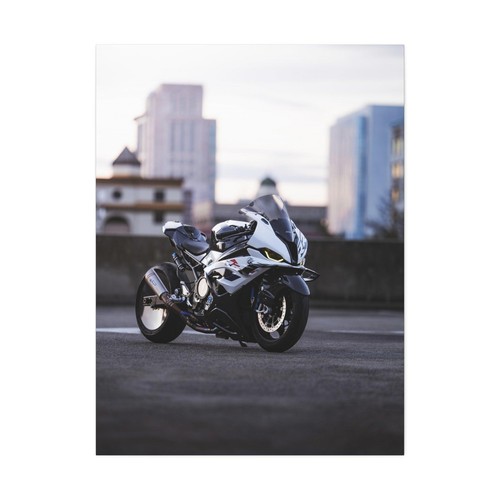 BMW Inspired S1000RR High Resolution Museum Quality Vertical Canvas Print #027 - Picture 2 of 10