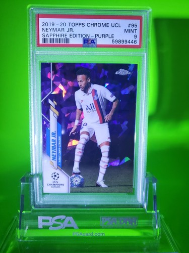 Neymar Jr. [Purple] #95 2019 Topps Chrome UEFA Champions League Sapphire card