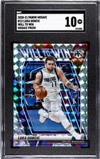 2020-2021 Panini Mosaic LUKA DONCIC Will to Win Silver Mosaic Prizm SGC 10 GEM!!